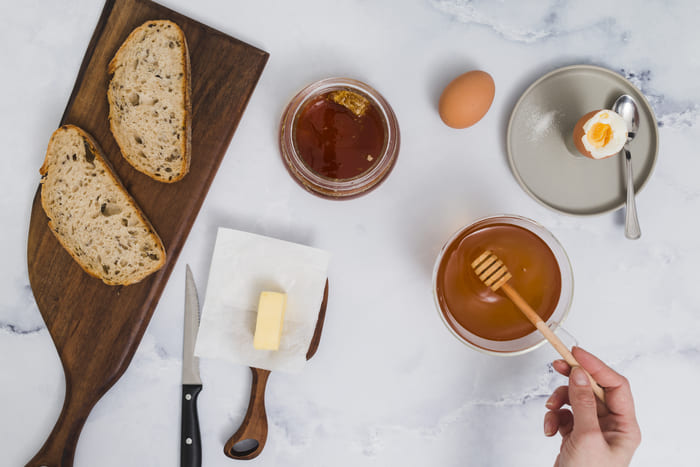 breakfast with honey