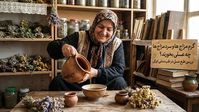 گرم مزاج ها و سرد مزاج ها چه عسلی بخورند؟ بررسی طبع عسل در طب سنتی ایرانی